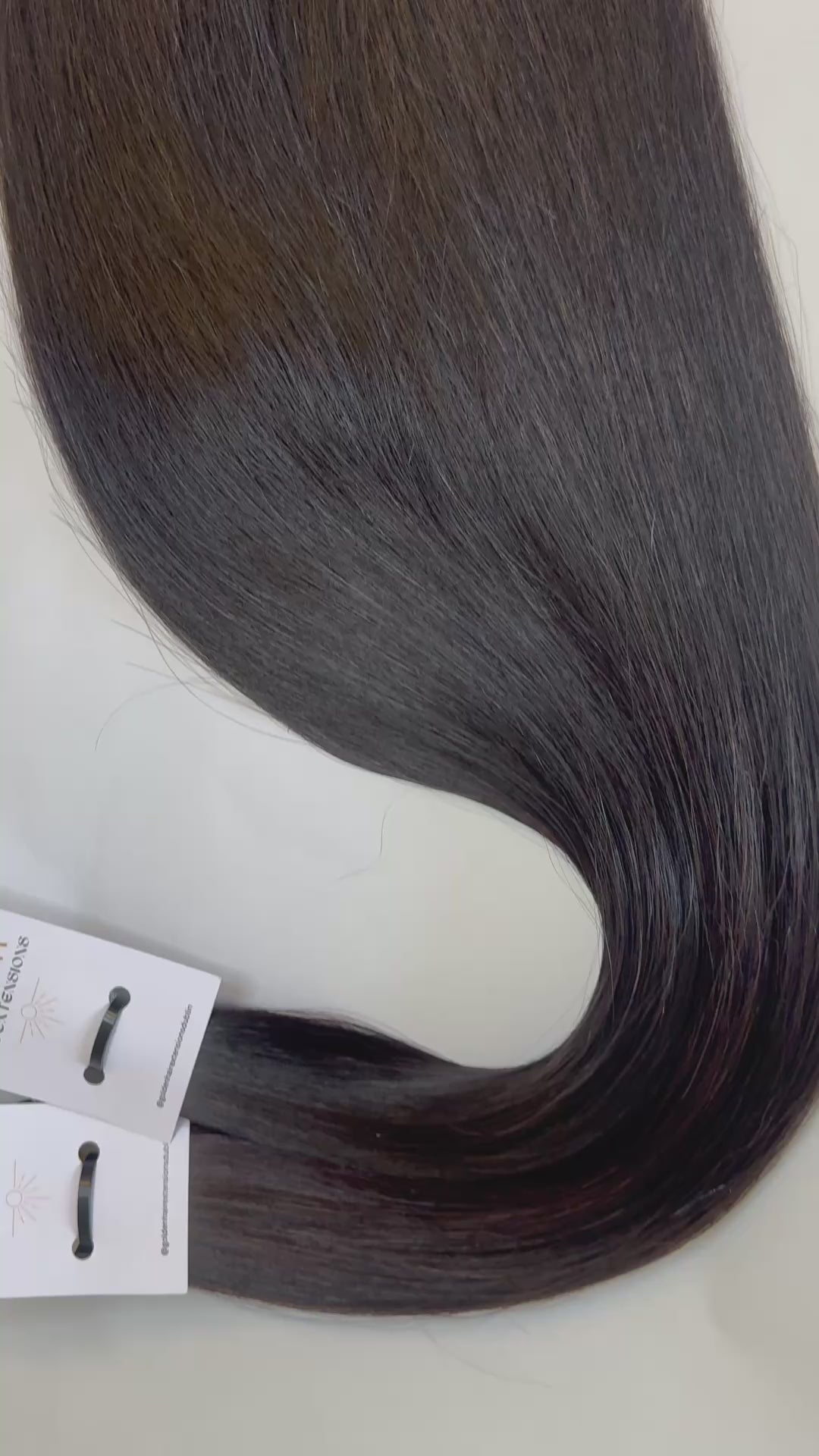 #1B HAIR EXTENSIONS 25 strands( Flat Tips)
